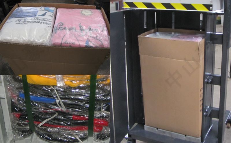 服裝液壓打包機(jī)應(yīng)用